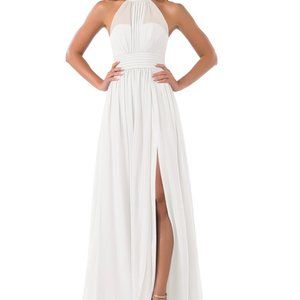 Azazie Bridesmaids Dress: Iman - Ivory